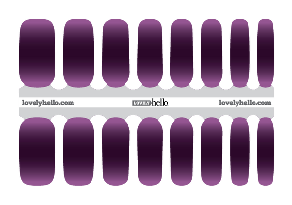 Purple Onyx Ombre Nail Wraps