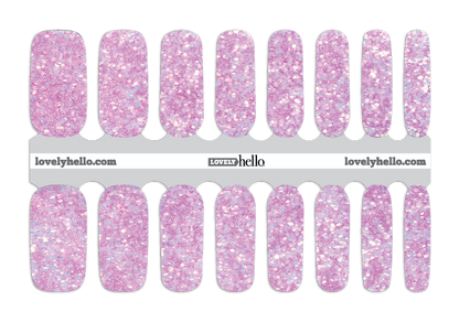 Rock Candy Purple Glitter Nail Wrap