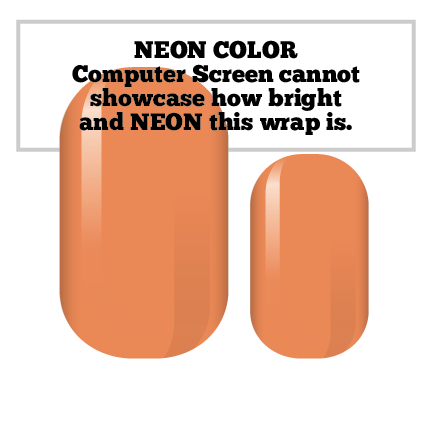 NEON Orange Nail Wraps