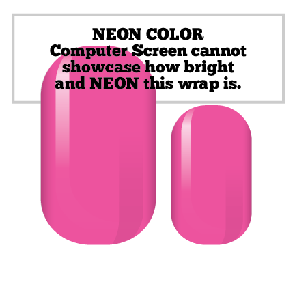 NEON Pink Nail Wraps