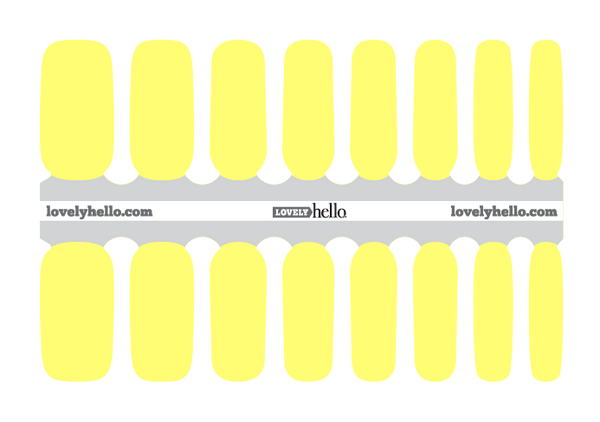 NEON Yellow Nail Wraps