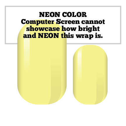 NEON Yellow Nail Wraps