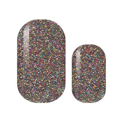 Rainbow Disco Glitter Nail Wrap