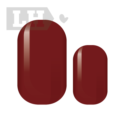 Brick Red Nail Wrap