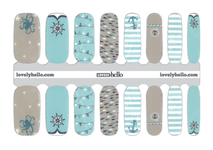 Anchors Aweigh Nail Wraps