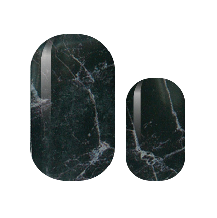 Black Marble Nail Wraps