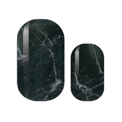 Black Marble Nail Wraps