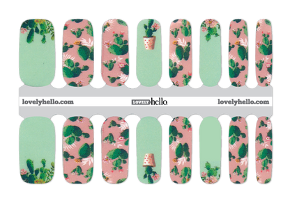 Succulent Surprise Nail Wraps