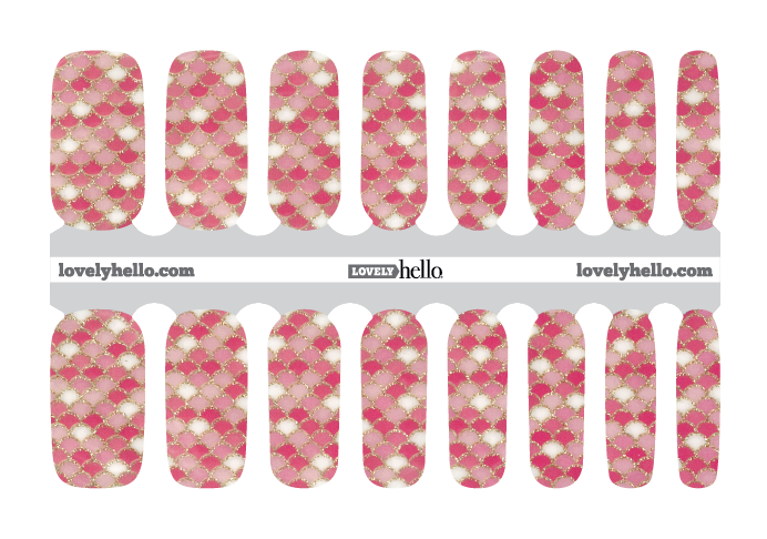 Pink Mermaid Nail Wraps