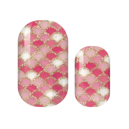 Pink Mermaid Nail Wraps