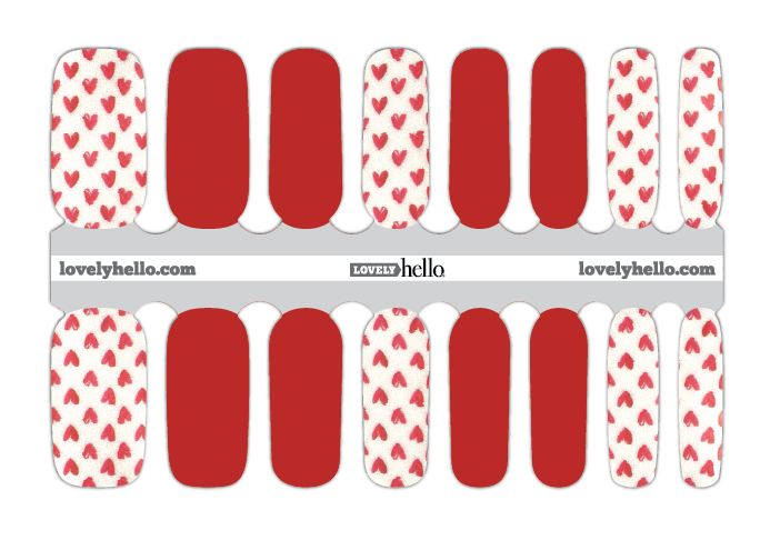 Sweetheart Shimmer Nail Wraps