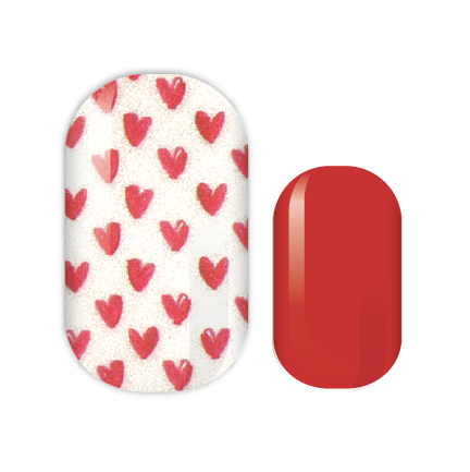 Sweetheart Shimmer Nail Wraps