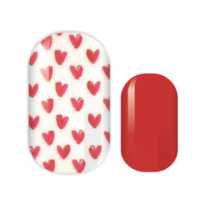 Sweetheart Shimmer Nail Wraps