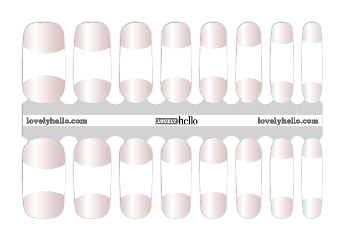 Classic White French Nail Wrap