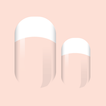 Classic White French Nail Wrap