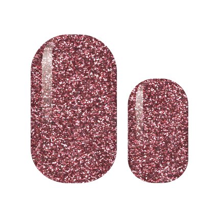 Tickle Me Pink Glam Nail Wraps