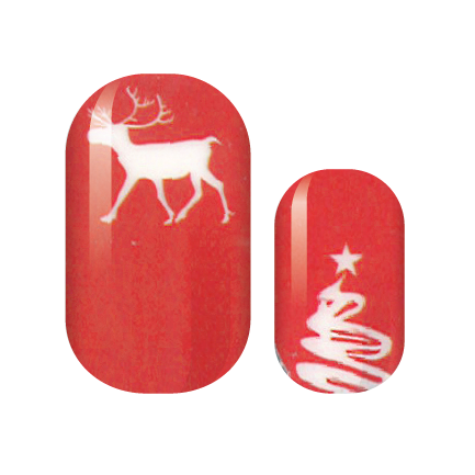 A Simple Holiday Nail Wraps