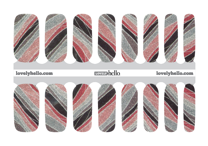 Shimmering Strands Nail Wraps