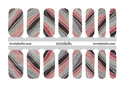 Shimmering Strands Nail Wraps