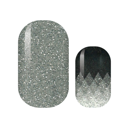 Silver Shades Nail Wrap