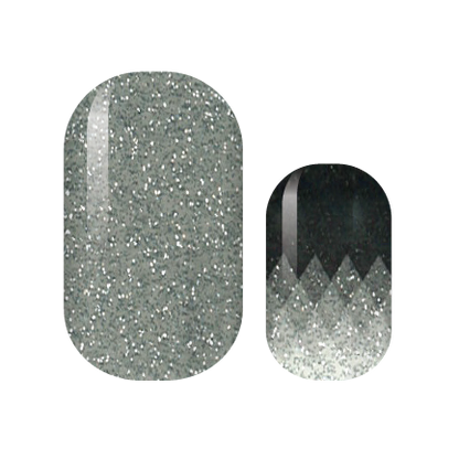 Silver Shades Nail Wrap