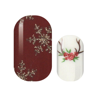 Rustic Winter Glam Nail Wraps