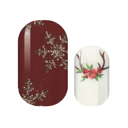 Rustic Winter Glam Nail Wraps