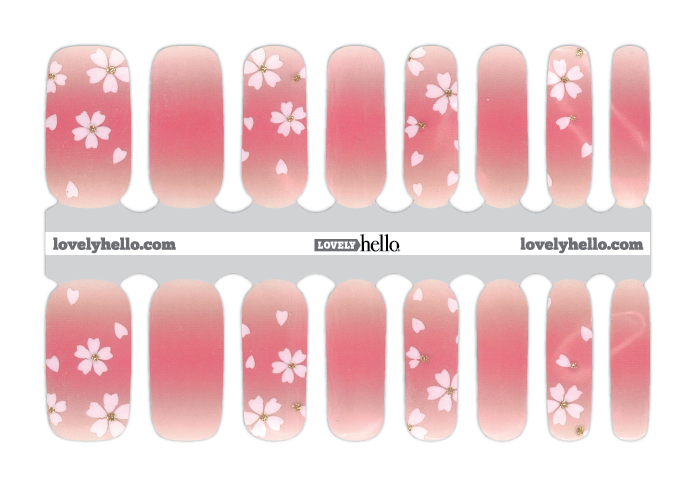 Soft Blooming Pink Nail Wrap