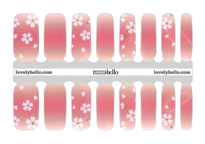 Soft Blooming Pink Nail Wrap