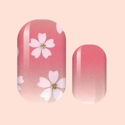 Soft Blooming Pink Nail Wrap