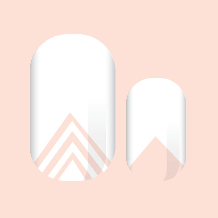 Transparent Triangles Nail Wraps