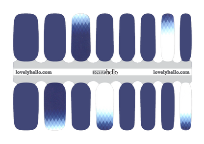 Royal Blue Diamonds Nail Wraps