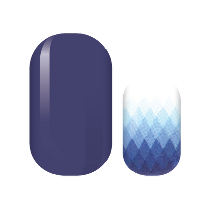 Royal Blue Diamonds Nail Wraps