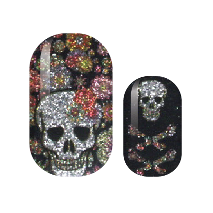 Crossbones and Corsets Nail Wraps