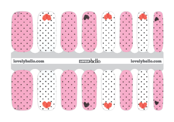 Sweet Polka Love Nail Wraps