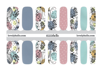 Easter Floral Nail Wraps