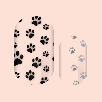 Paw Print Nail Wraps