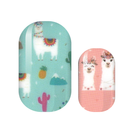 Llama Drama Nail Wraps