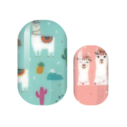 Llama Drama Nail Wraps