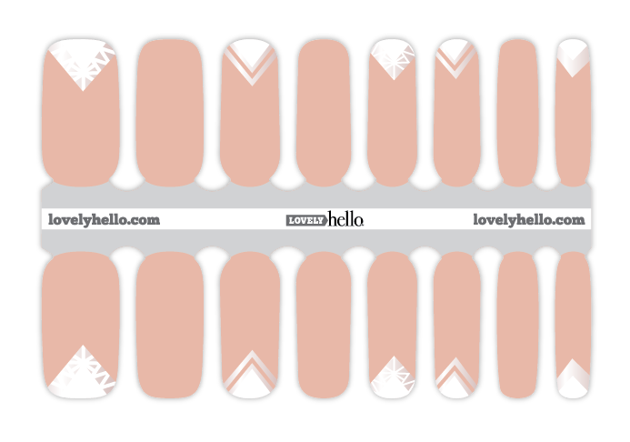 Geometric Blush Nail Wraps