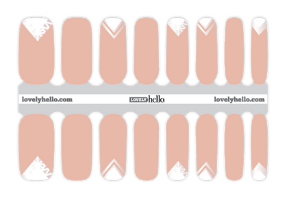 Geometric Blush Nail Wraps