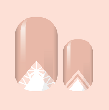 Geometric Blush Nail Wraps