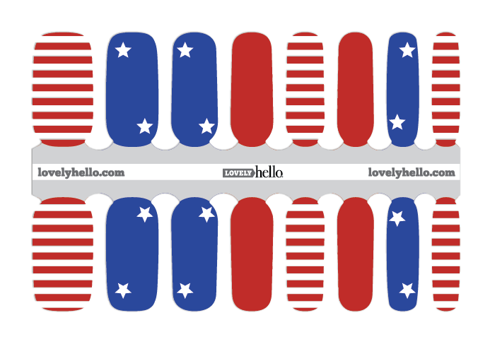 America the Beautiful Nail Wraps