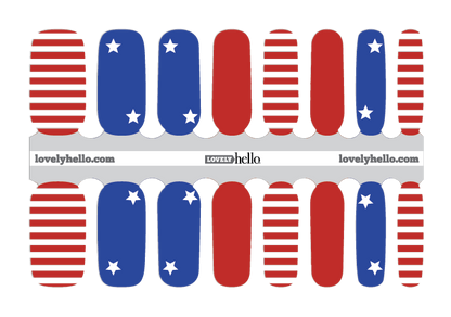 America the Beautiful Nail Wraps