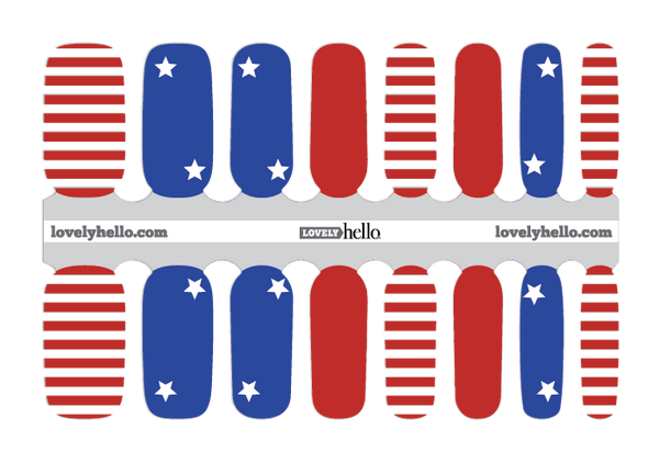 America the Beautiful Nail Wraps