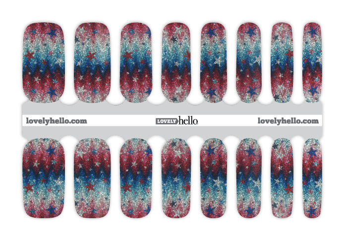 Firework Glitz Nail Wraps