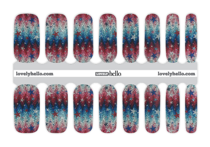 Firework Glitz Nail Wraps