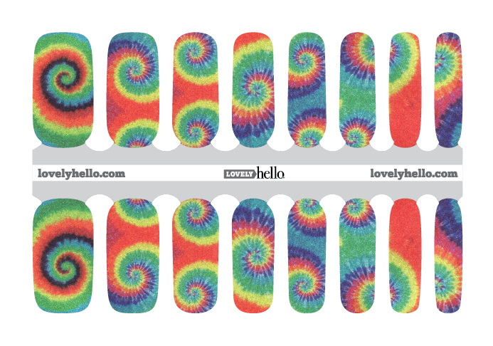 Tie Dye Fun Nail Wraps