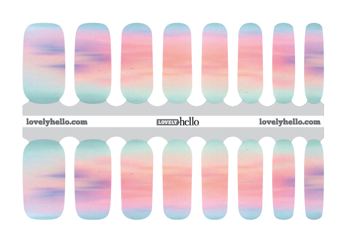 Sunset on the Water Nail Wrap