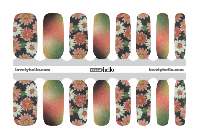 Gerber Daisy Nail Wrap